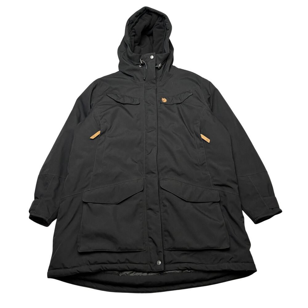 Fjallraven 86369 Nuuk Parka Women's XXL Black Winter Jacket Gorpcore Utility